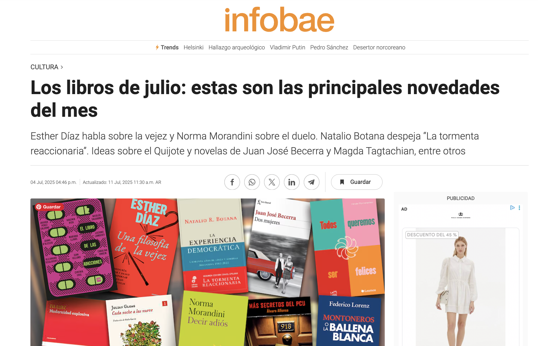 En este momento estás viendo «¿Por qué leer a los griegos» entre las novedades de Infobae