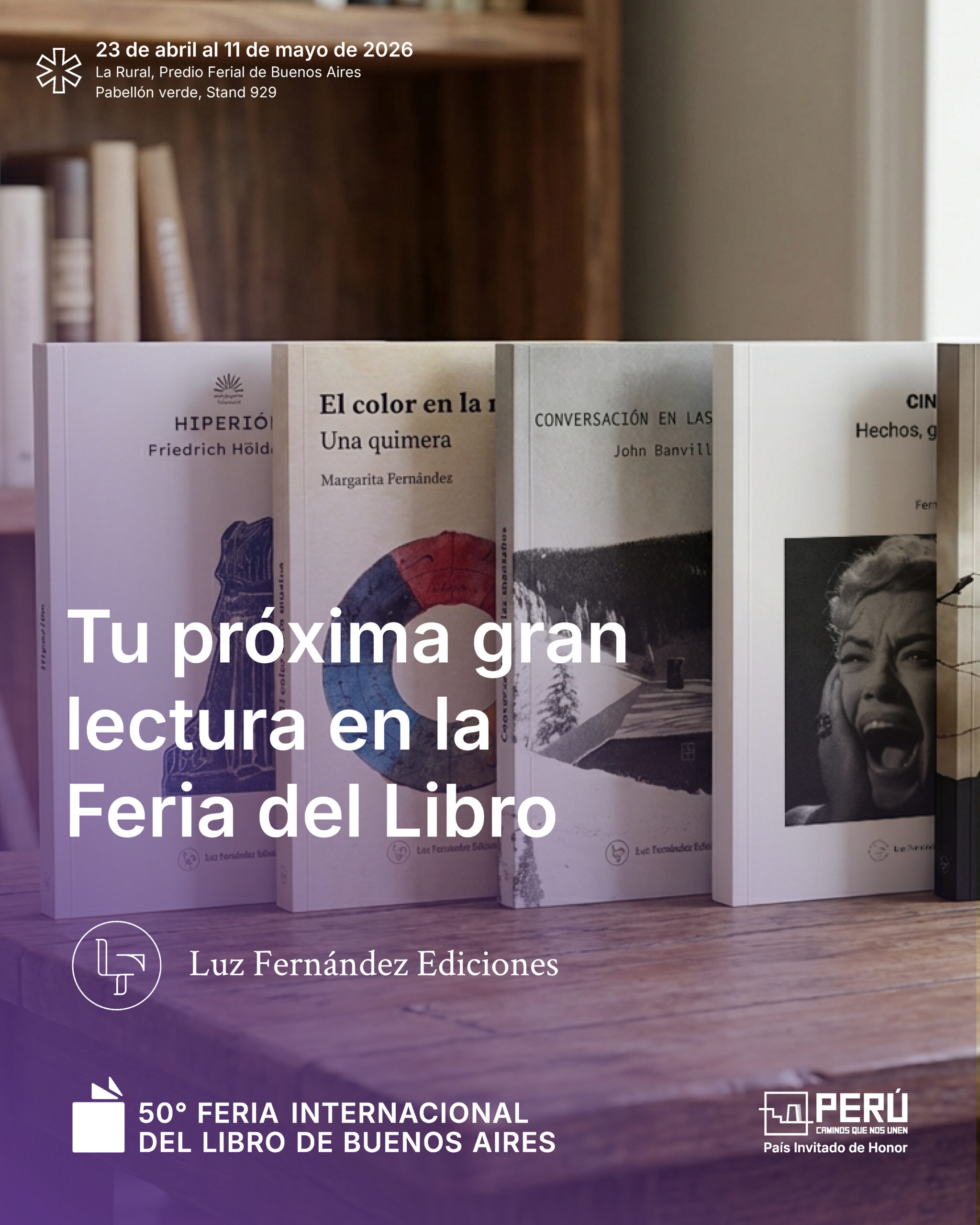 En este momento estás viendo Luz Fernández Ediciones en la 50° Feria Internacional del Libro de Buenos Aires  Cuerpo