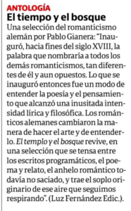Lee más sobre el artículo «El templo y el bosque» en Revista Ñ